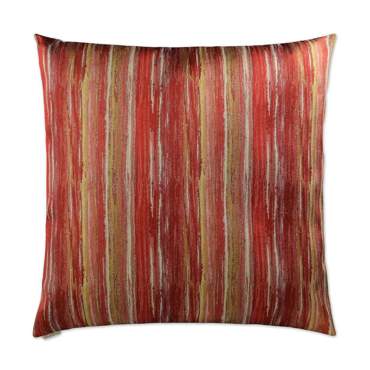 Nimby Vermillion Red Throw Pillow With Insert