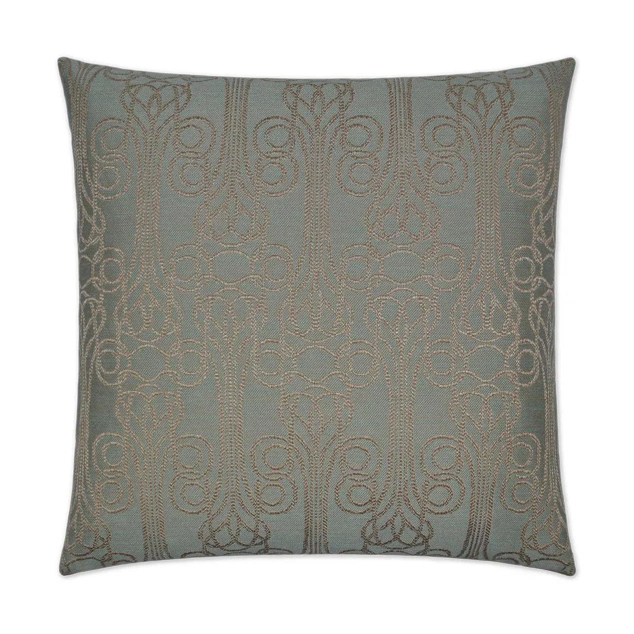 Nurella Mint Grey Throw Pillow With Insert