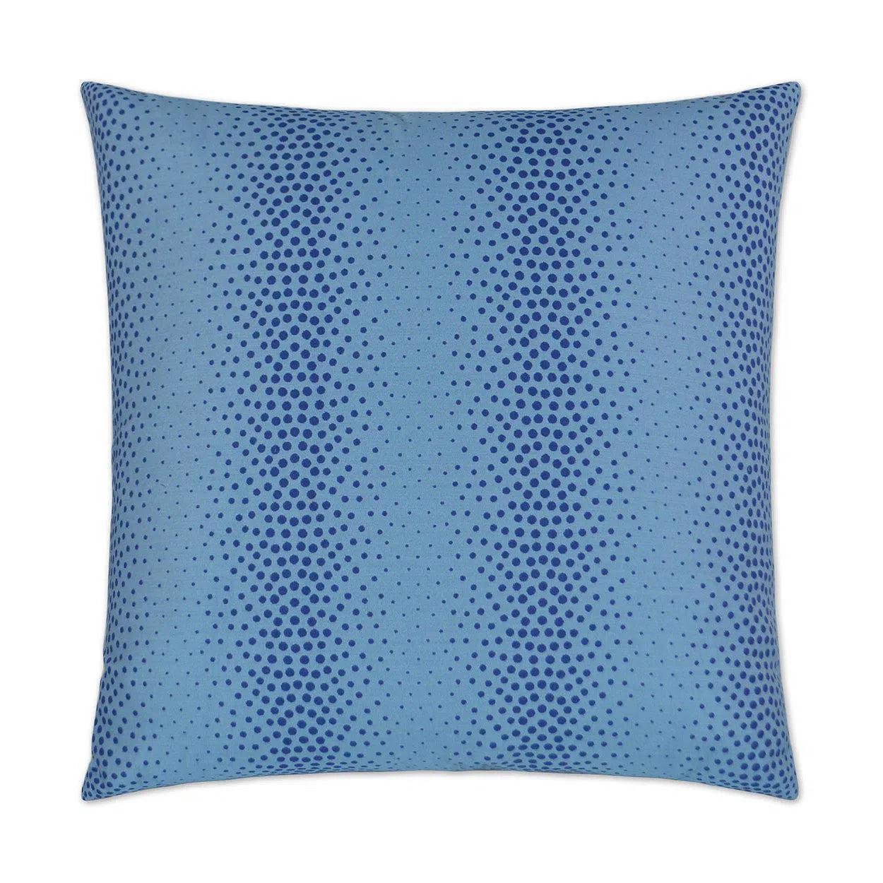 Pearl Azure Blue Throw Pillow With Insert