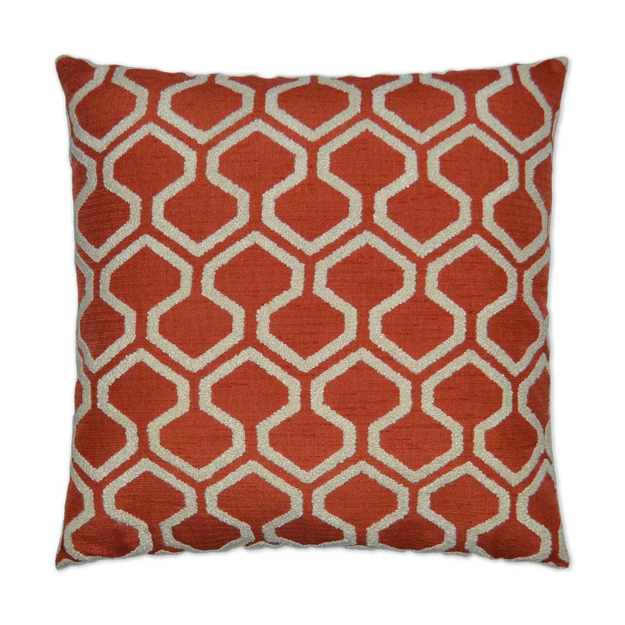 Raw Edges Paprika Throw Pillow With Insert