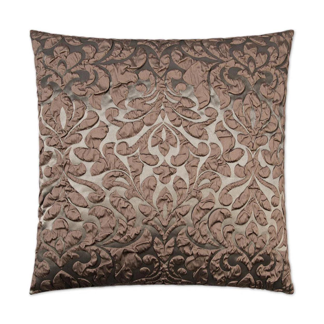 Scala Mink Brown Throw Pillow With Insert