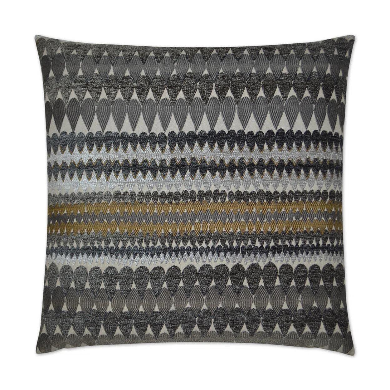 Stormy Grey Throw Pillow With Insert