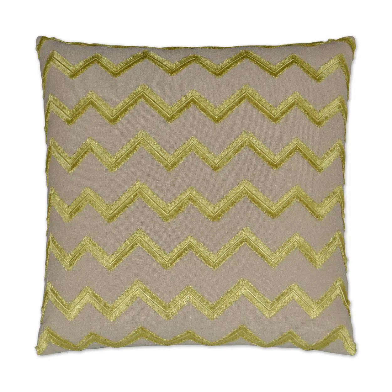 Symmetry Citron Brown Throw Pillow With Insert