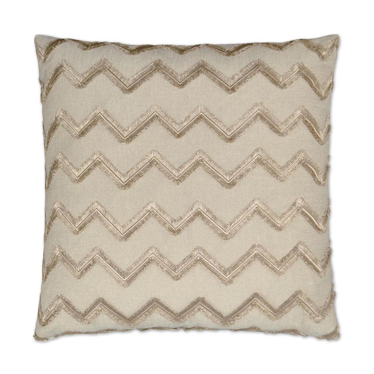 Symmetry Linen Brown Throw Pillow With Insert