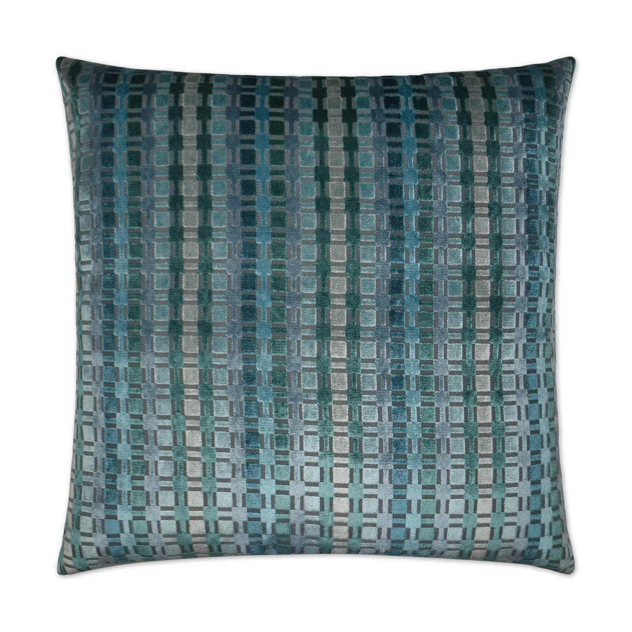 Times Square Teal Throw Pillow With Insert