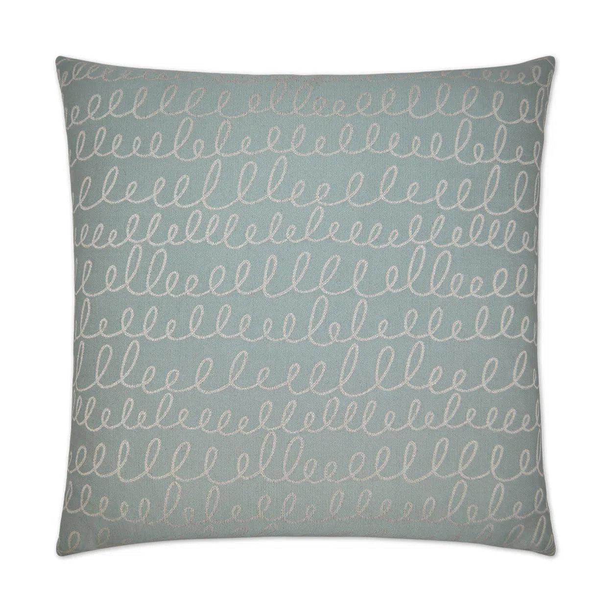 Verbomania Cloud Teal Throw Pillow With Insert