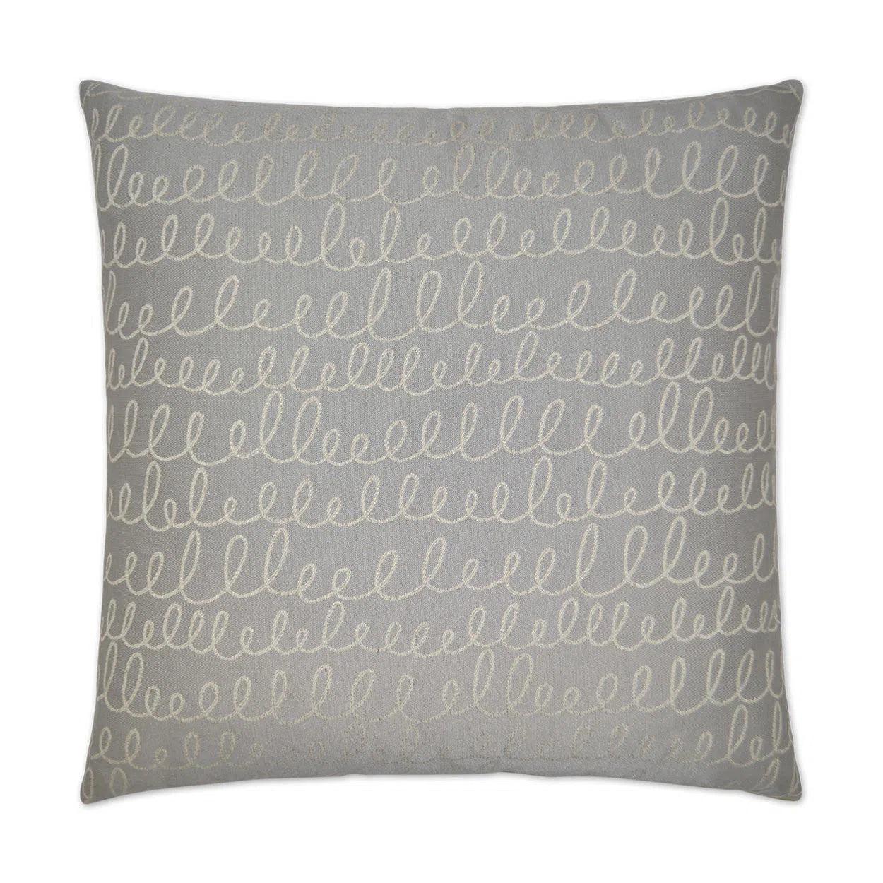 Verbomania Grey Throw Pillow With Insert