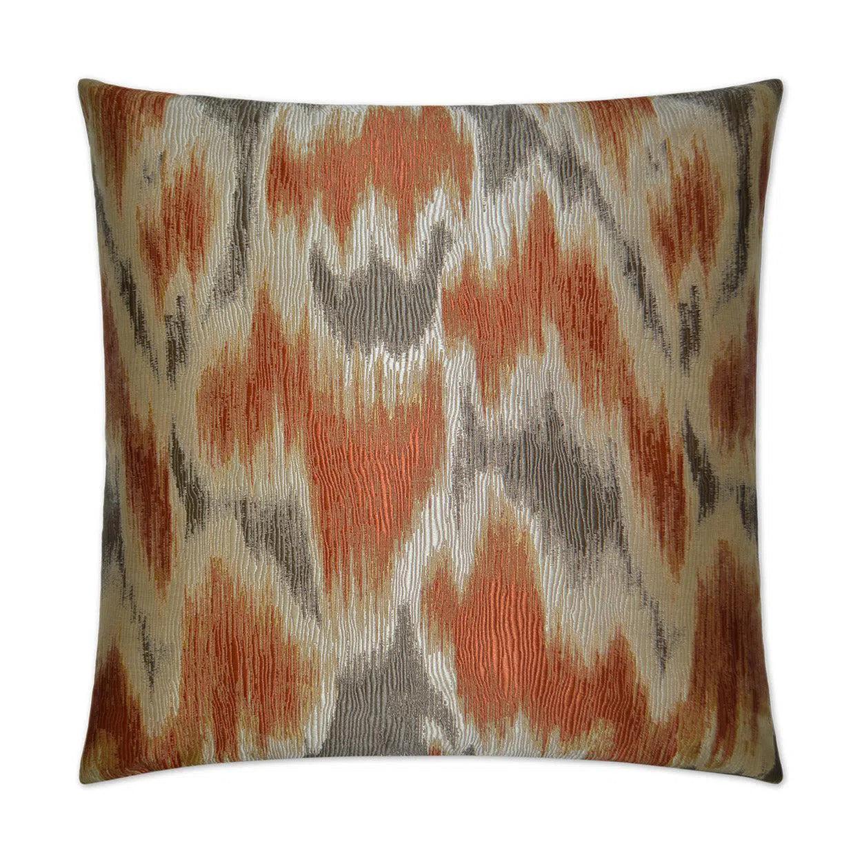 Watermark Orange Throw Pillow With Insert