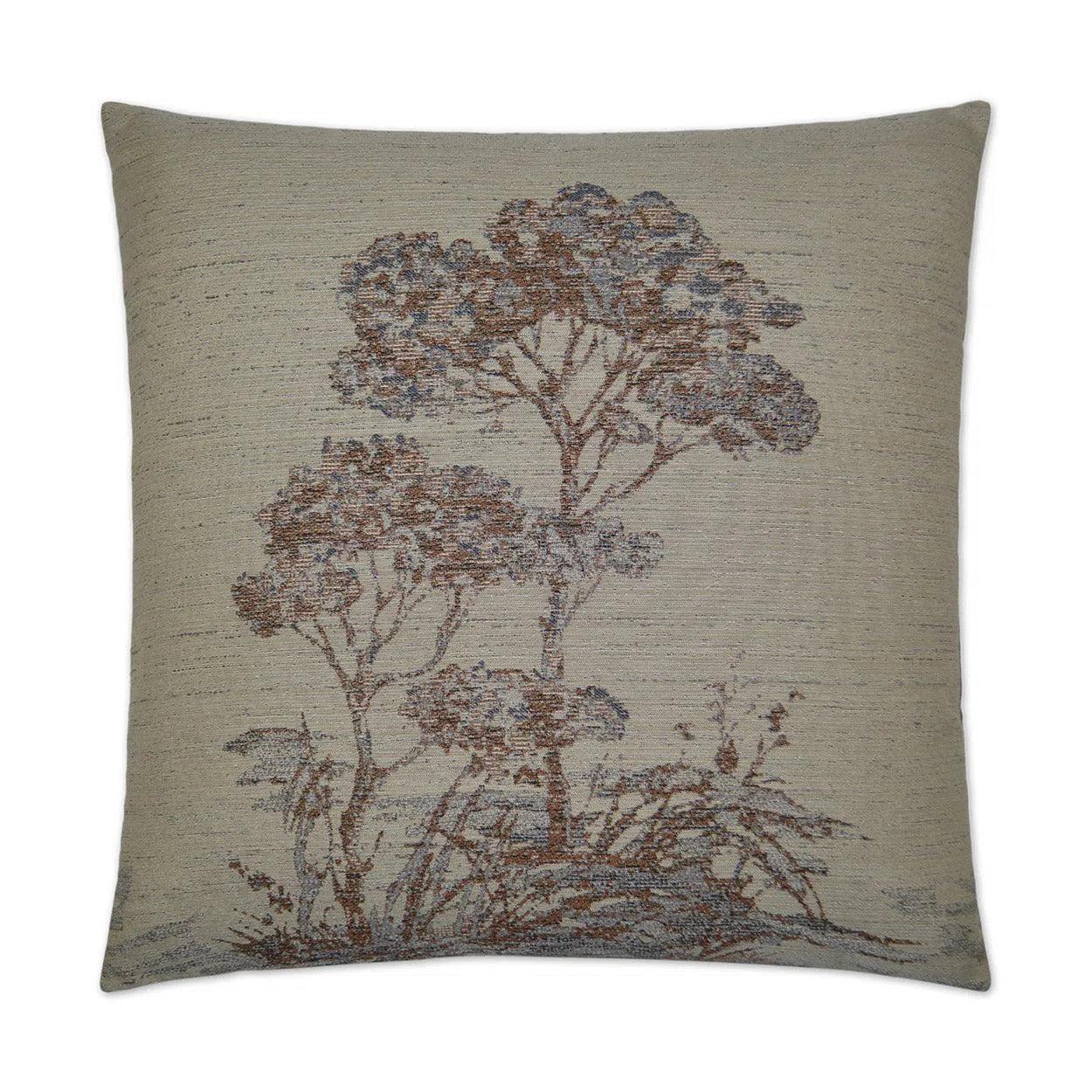 Wheaton Brown Throw Pillow With Insert