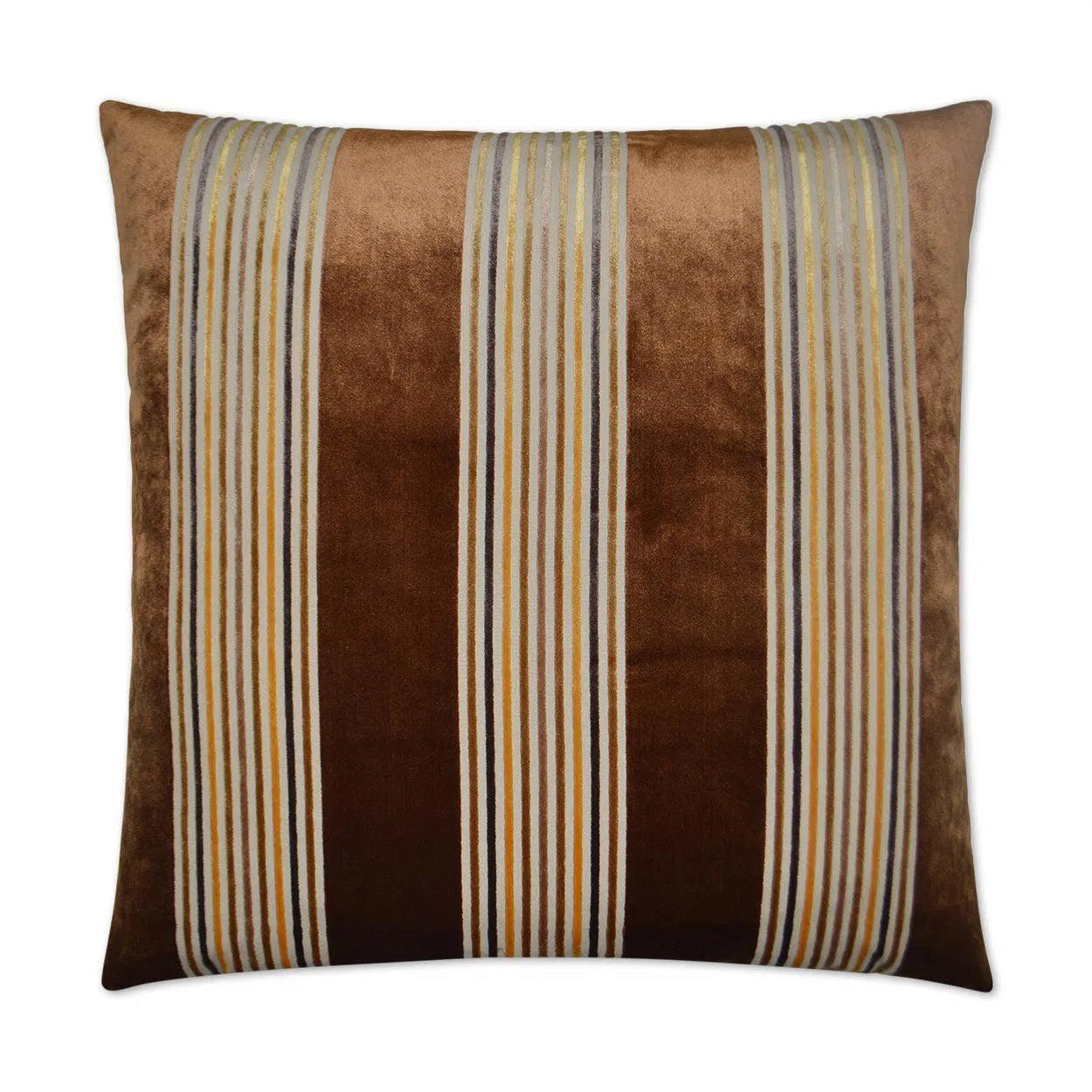 Winston Cognac Brown Throw Pillow With Insert