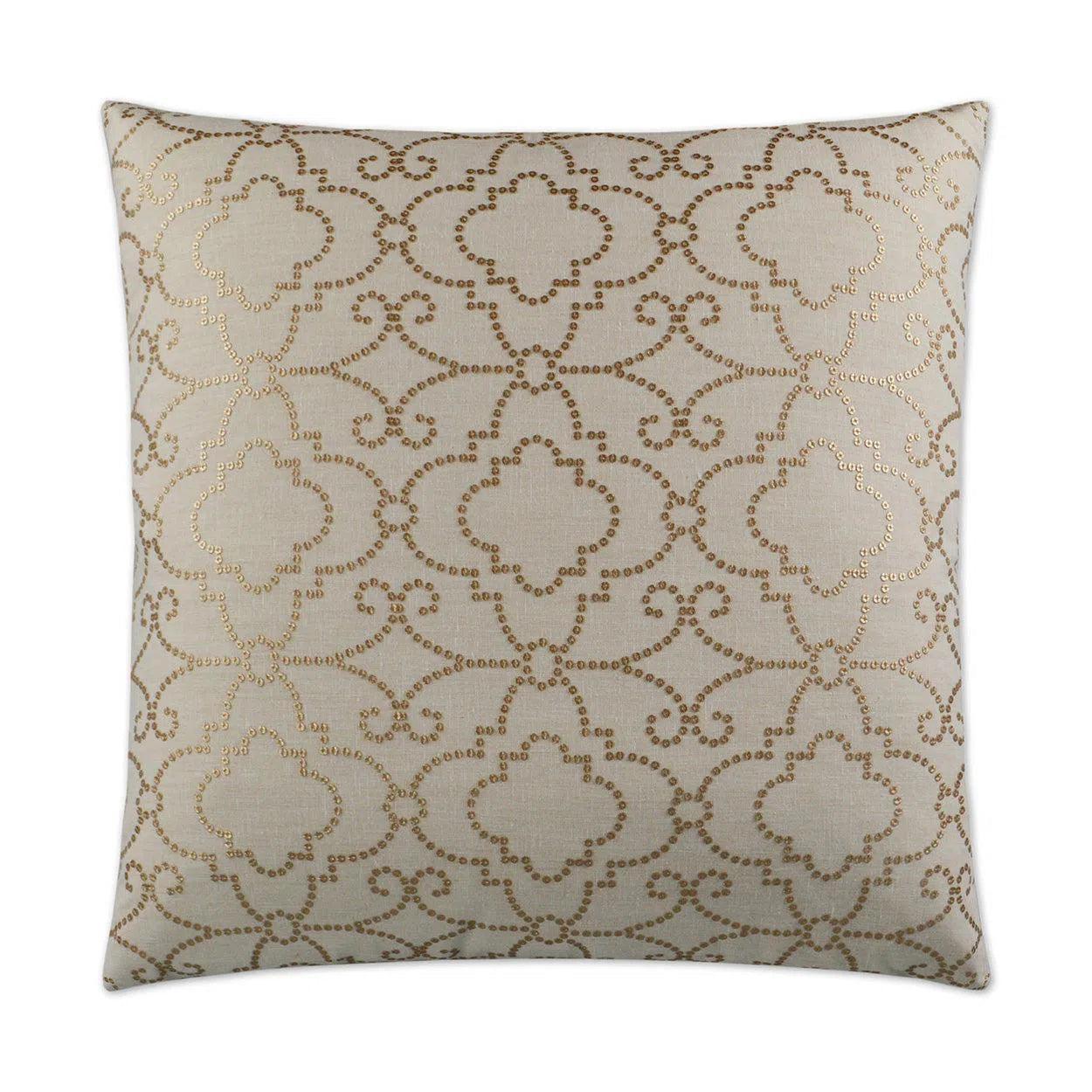 Wow Factor Gilt Brown Throw Pillow With Insert