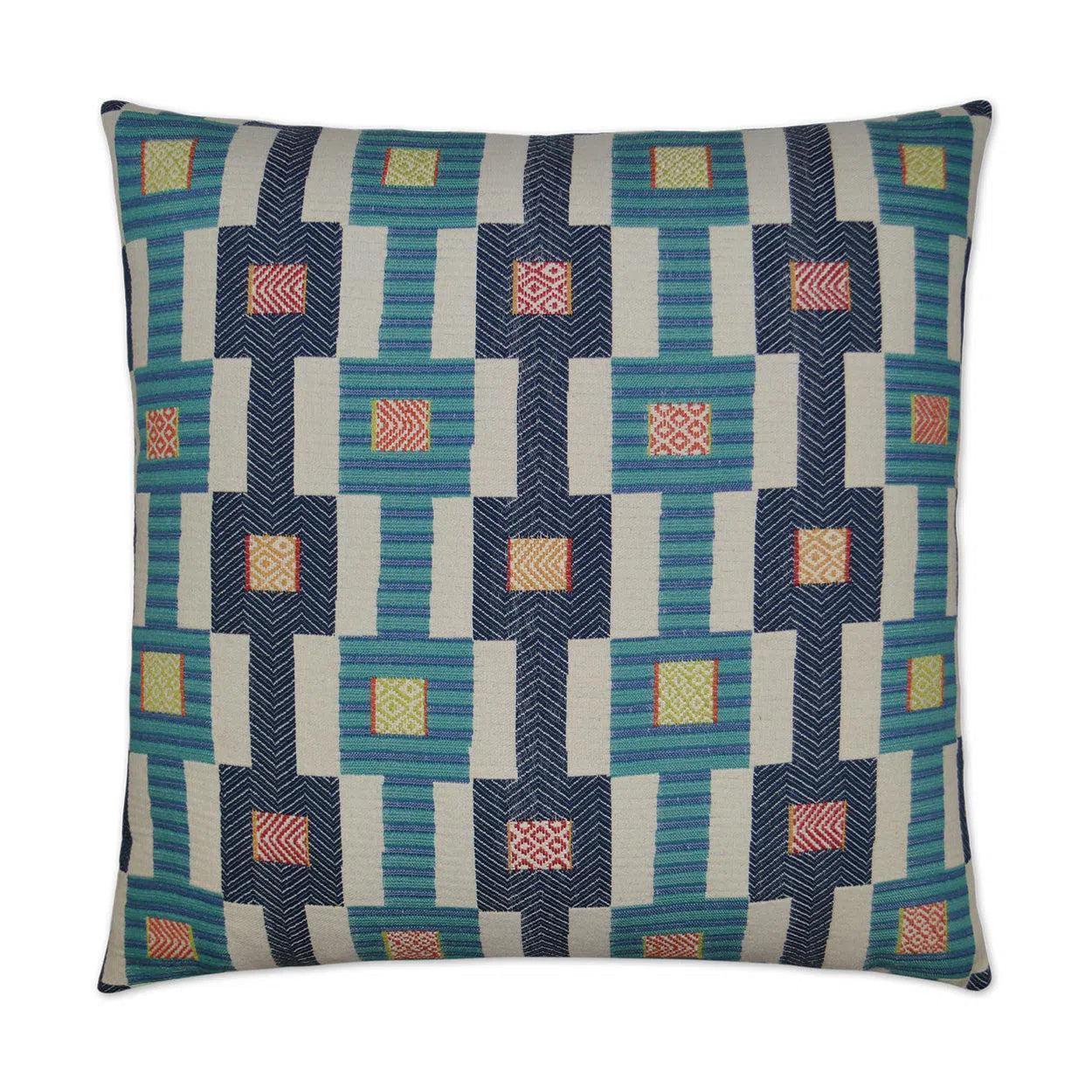 Zanzibar Blue Throw Pillow With Insert